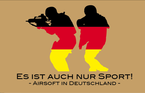 T-Shirt "Es ist auch nur Sport! - Airsoft in Deutschland"