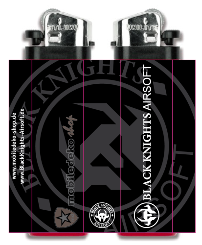 Feuerzeug "Black Knights Airsoft"