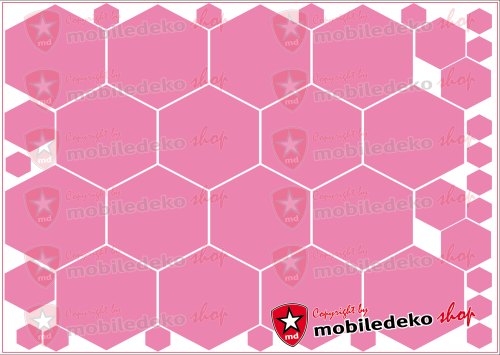 Hexagon 045 hellrosa "groß"