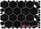 Hexagon 070 schwarz "groß"
