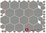 Hexagon 074 mittelgrau "groß"