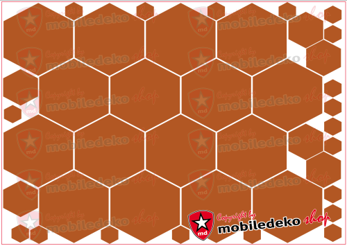 Hexagon 083 haselnussbraun "groß"