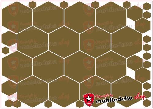 Hexagon 091 gold "groß"
