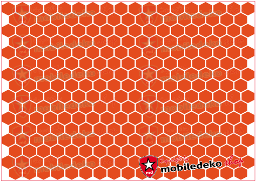 Hexagon 034 orange "klein"