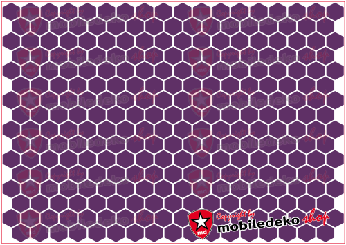 Hexagon 040 violett "klein"