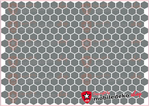 Hexagon 071 grau "klein"