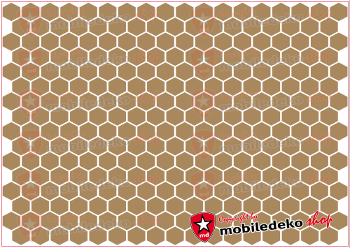 Hexagon 081 hellbraun "klein"