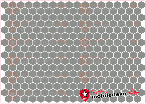 Hexagon 074 mittelgrau "klein"