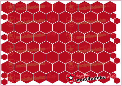 Hexagon 031 rot "mittel"