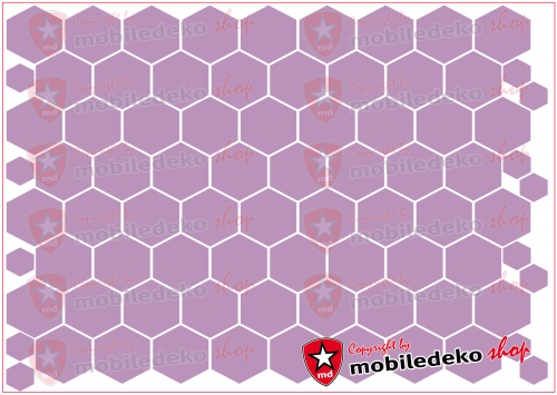 Hexagon 042 flieder "mittel"