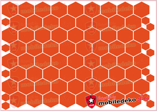 Hexagon 034 orange "mittel"