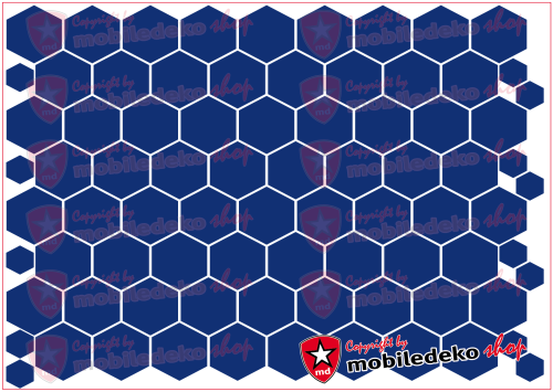 Hexagon 049 königsblau "mittel"