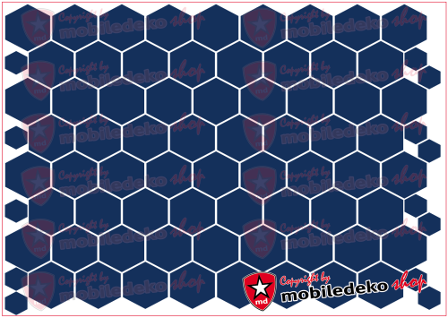 Hexagon 050 dunkelblau "mittel"