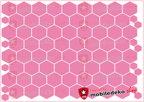 Hexagon 045 hellrosa "mittel"