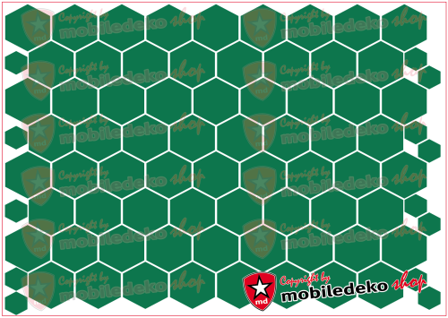 Hexagon 061 grün "mittel"