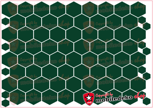 Hexagon 060 dunkelgrün "mittel"
