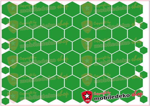Hexagon 064 gelbgrün "mittel"