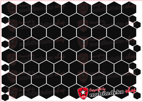Hexagon 070 schwarz "mittel"