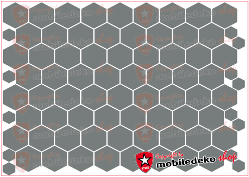 Hexagon 071 grau "mittel"