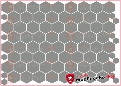 Hexagon 074 mittelgrau "mittel"