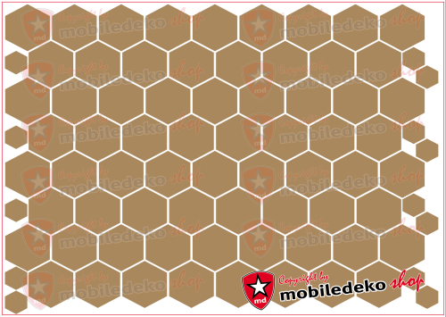 Hexagon 081 hellbraun "mittel"