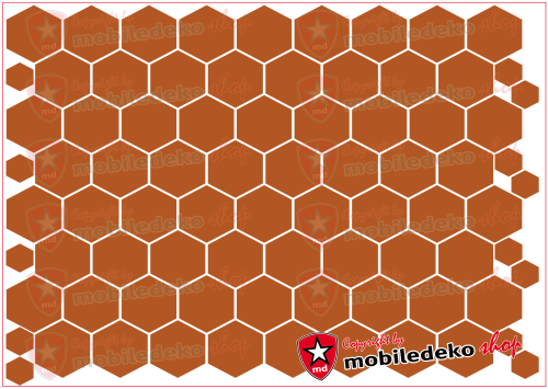 Hexagon 083 haselnussbraun "mittel"